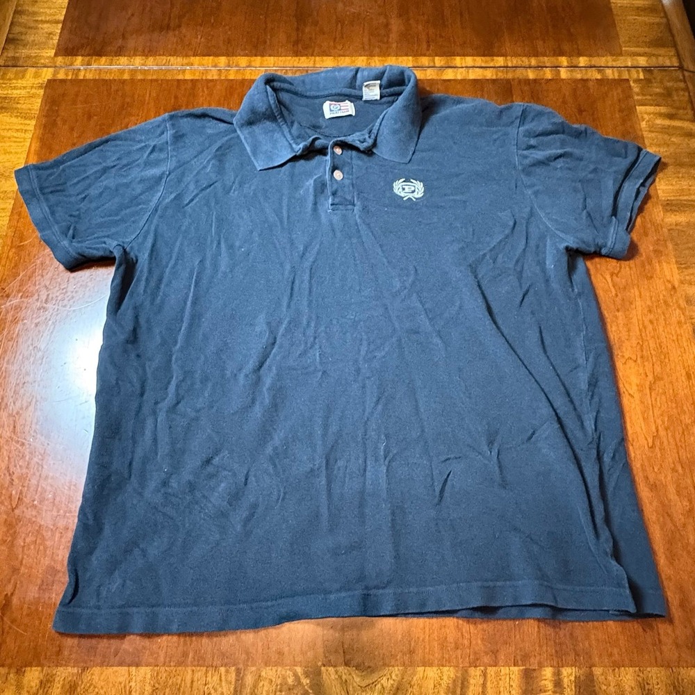 Phat Farm Embroidered Crest Polo Shirt Navy‎ 2XL Y2K